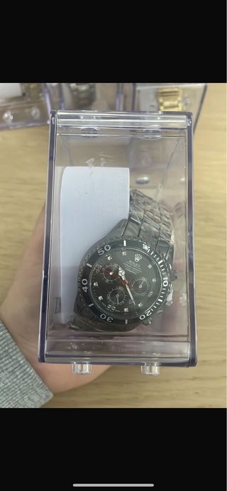 Reloj Rolex Negro con Diamantes