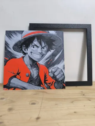 One Piece Monkey D. Luffy Rufy - Hueforge 20x20cm