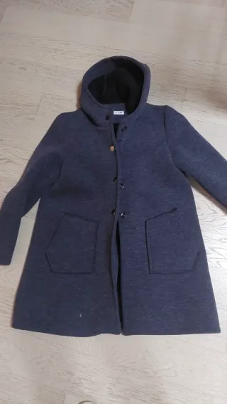 Giaccone felpa donna blu/grigio