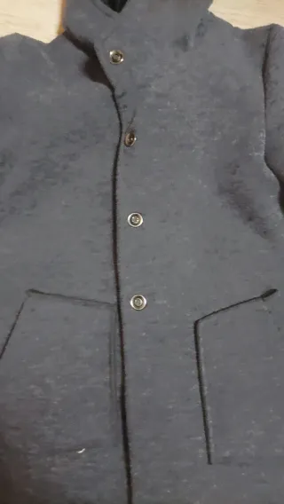 Giaccone felpa donna blu/grigio