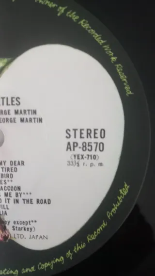 VINILO THE BEATLES EDICIÓN JAPÓN