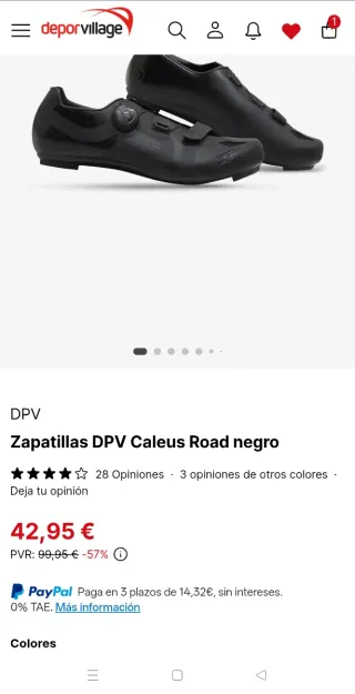 Zapatillas Ciclismo Carretera DPV