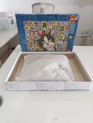 Puzzle 1000 Piezas Gatos y Mariposa