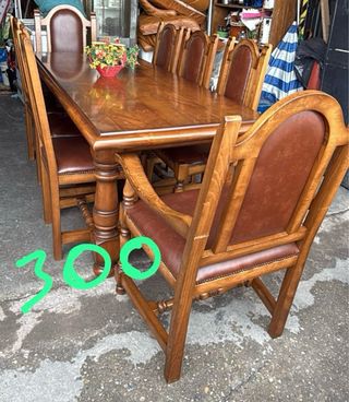 Juego de comedor de madera