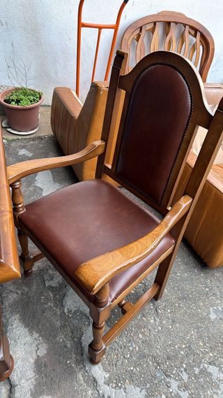 Juego de comedor de madera