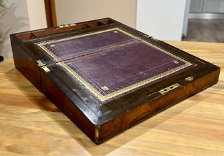 Escribanía portátil victoriana inglesa, s. XIX