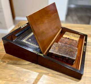 Escribanía portátil victoriana inglesa, s. XIX