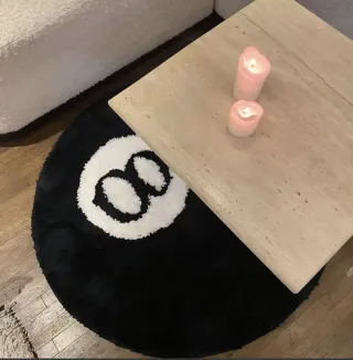 Alfombra tufting bola 8 billar