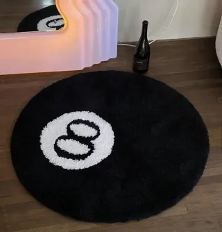 Alfombra tufting bola 8 billar