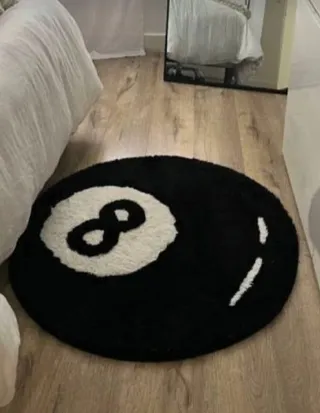Alfombra tufting bola 8 billar