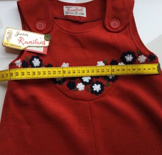 Pichi rojo tricot talla 3