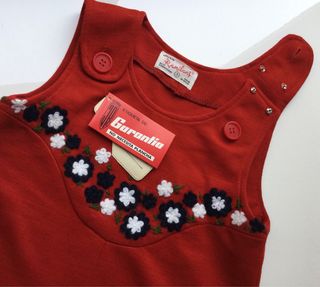 Pichi rojo tricot talla 3