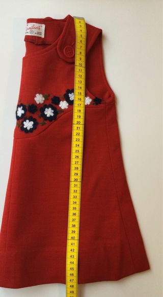 Pichi rojo tricot talla 3