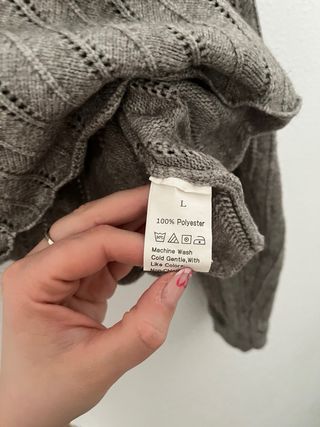 Jersey corto de punto gris