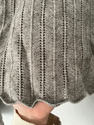 Jersey corto de punto gris