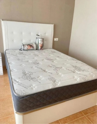 Canape blanco matrimonial 150x190 135x190