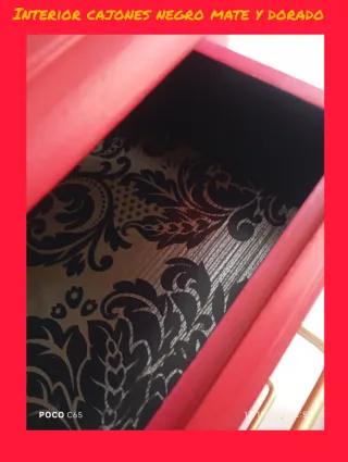 Mesita mueble auxiliar cajonera 3 cajones