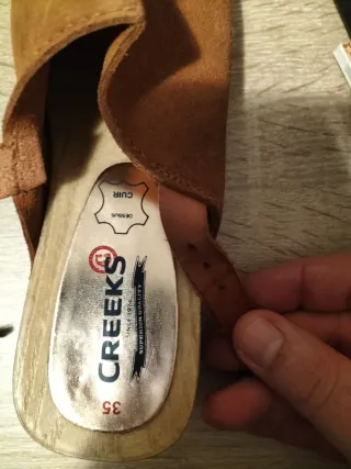 Sandalias Creeks Mujer Talla 35 Marrones