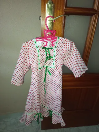 Disfraz infantil lunares rojo y blanco