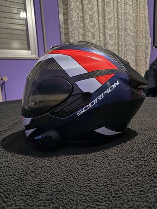 Casco Scorpion Negro y Rojo