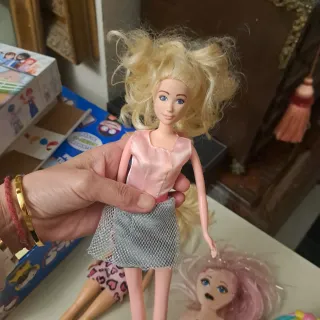 Lote 3 Barbies: Sirena, Muñeca y Bebé