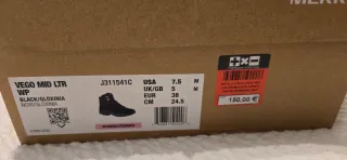 Botas Merrell Negras/Moradas Talla 38