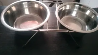 Cibo e acqua doppio per animali domestici