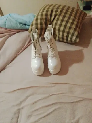 Botas blancas plataforma
