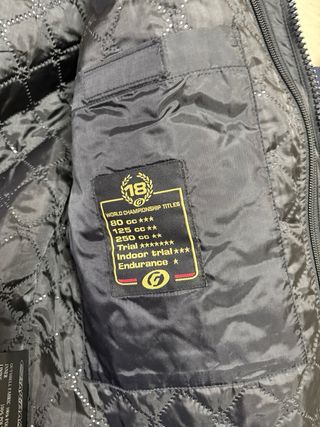 Chaqueta Moto Garibaldi Negra . Talla L.