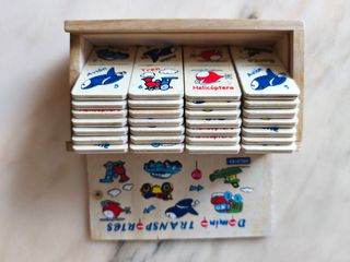 Domino de madera de Transportes