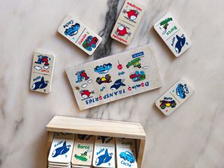 Domino de madera de Transportes