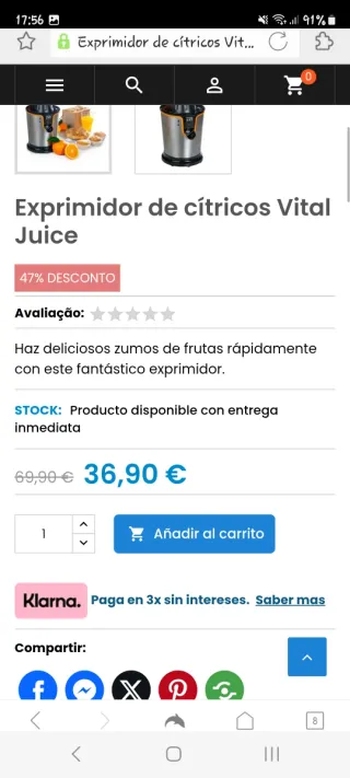 Exprimidor Vital Juice 85W