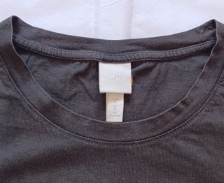 Camiseta H&M Verde Oscuro Strass Yeah XL Algodón