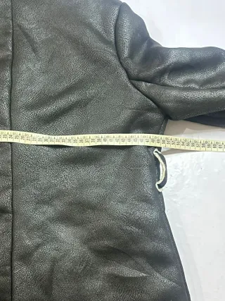 Giaccone Montone Vintage Uomo Tg M Nero