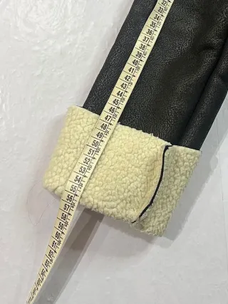 Giaccone Montone Vintage Uomo Tg M Nero