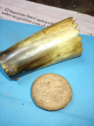 Vaso de cuerno antiguo