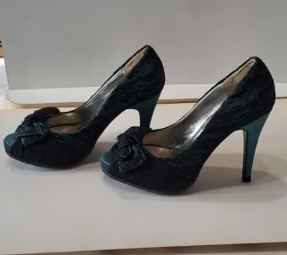 Scarpe Tulipano peep toe con fiocco 37