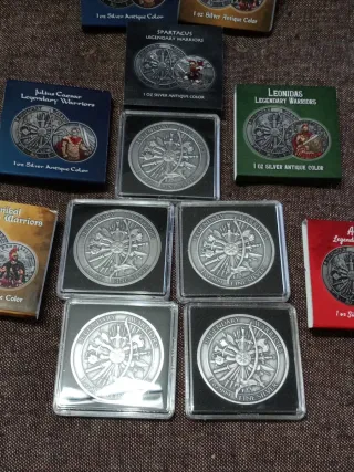 Onza Plata Legendary Warriors