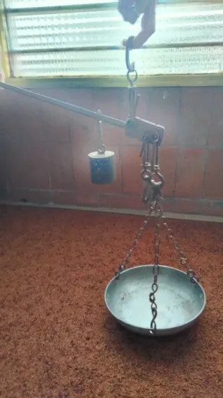 Báscula romana antigua