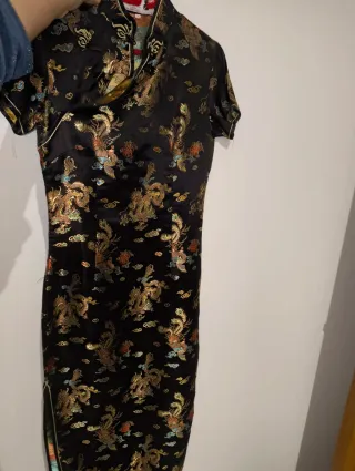 Vestido Qipao Chino Tradicional Chaqueta