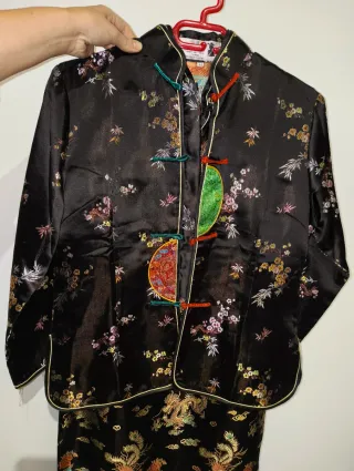 Vestido Qipao Chino Tradicional Chaqueta