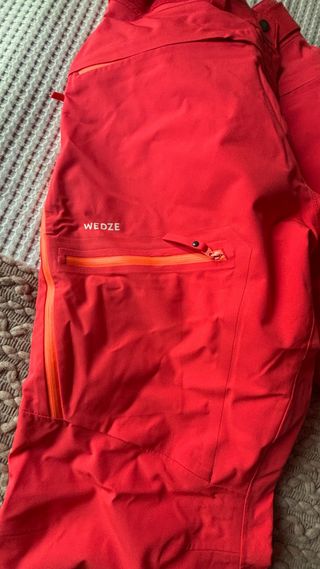 Pantalón de esquí Wedze rojo