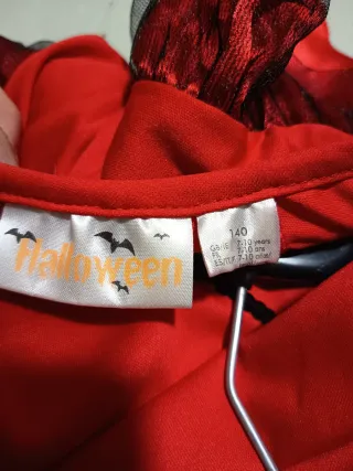 Disfraz Diablesa Talla 7-10 Años.Vestido + diadema