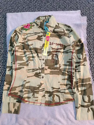 Lote 3 blusas Rosa Eleven camuflaje