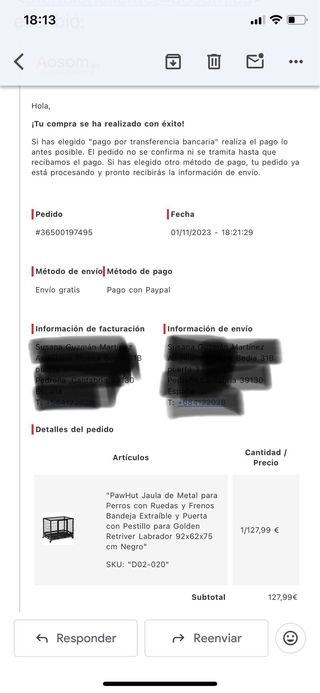 Jaula para mascotas con ruedas.