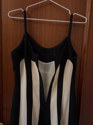 Vestido largo fiesta bicolor alta calidad