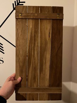 Decorazione legno piume Just Believe