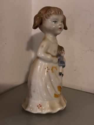 Statuina bambina ceramica vintage