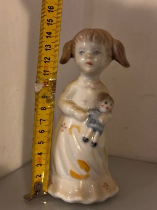 Statuina bambina ceramica vintage