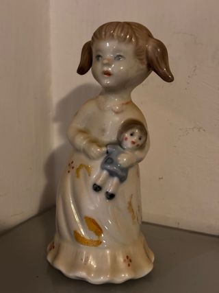 Statuina bambina ceramica vintage